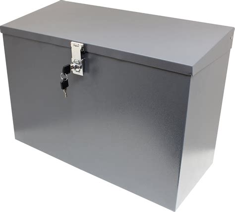 lockable metal box waterproof|lockable metal weatherproof storage box.